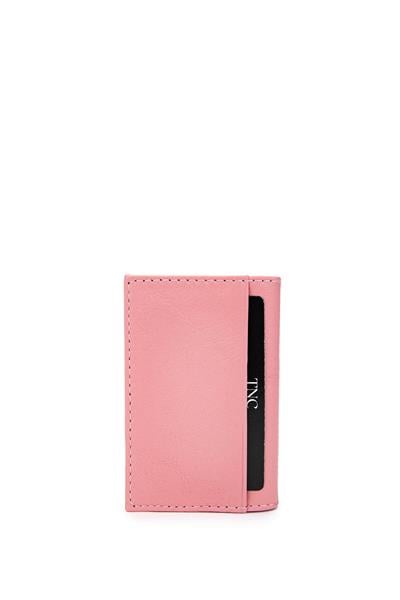 Tamer Tanca Unisex Hakiki Deri Pembe Kartlık