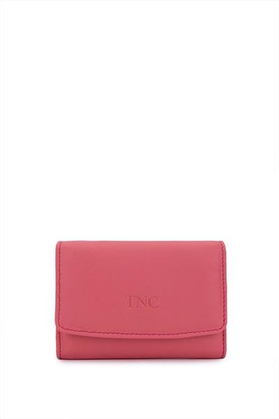 Tamer Tanca Unisex Hakiki Deri Pembe Kartlık