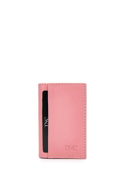 Tamer Tanca Unisex Hakiki Deri Pembe Kartlık