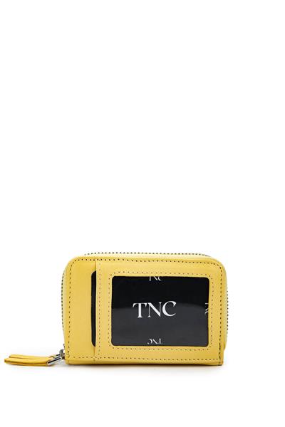 Tamer Tanca Unisex Hakiki Deri Sarı Cüzdan