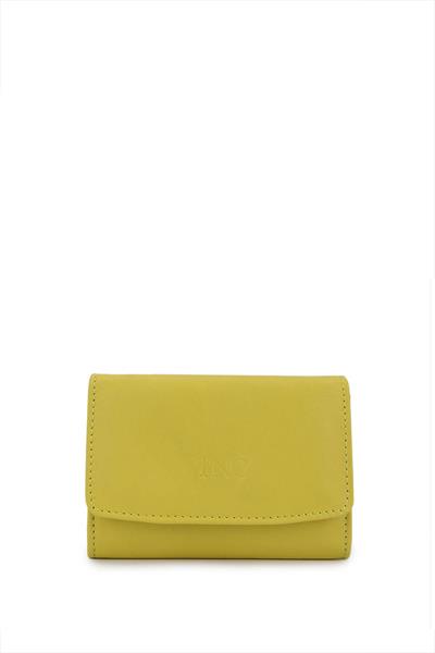 Tamer Tanca Unisex Hakiki Deri Sarı Kartlık