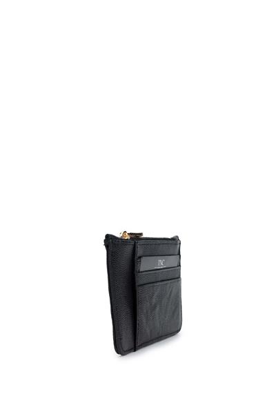 Tamer Tanca Unisex Hakiki Deri Siyah Havyar Kartlık