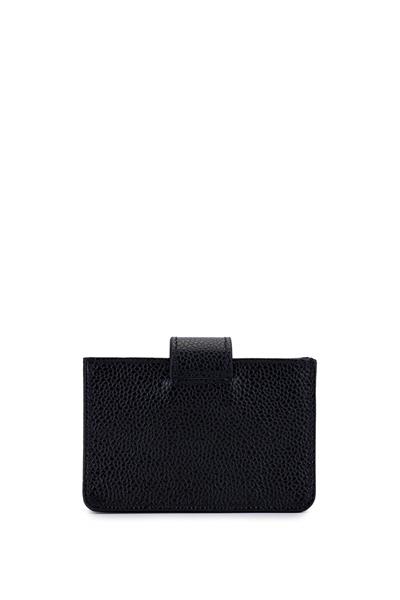 Tamer Tanca Unisex Hakiki Deri Siyah Havyar Kartlık