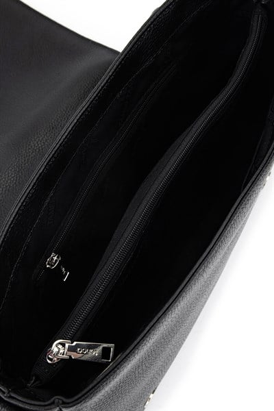 Tamer Tanca Unisex Hakiki Deri Siyah Postacı Çanta