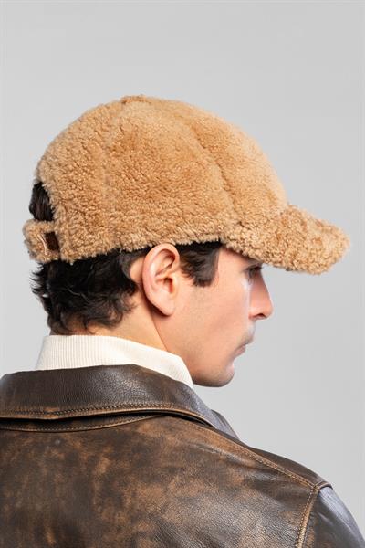Tamer Tanca Unisex Kürk Camel Şapka