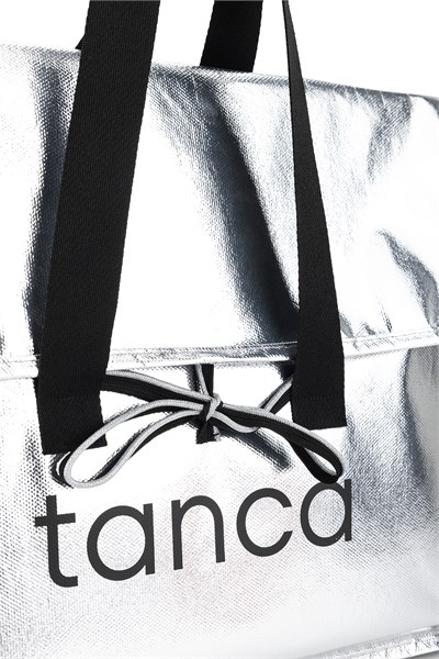 Tamer Tanca Unisex Tekstil Gümüş Orta Bez Poşet Çanta