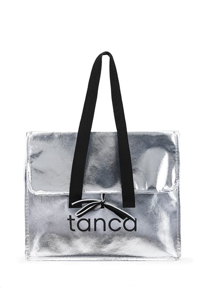 Tamer Tanca Unisex Tekstil Gümüş Orta Bez Poşet Çanta