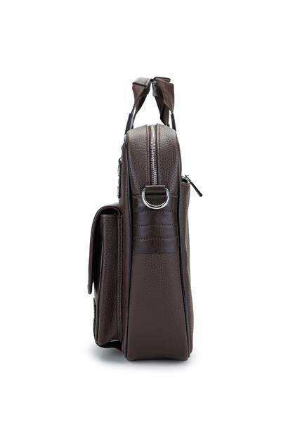 Tamer Tanca Unisex Vegan Kahverengi Evrak Çantası
