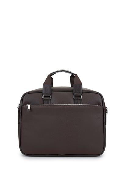 Tamer Tanca Unisex Vegan Kahverengi Evrak Çantası
