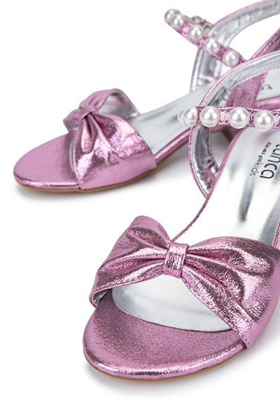 Tanca Kids Çocuk Suni Deri Pembe Ayakkabı