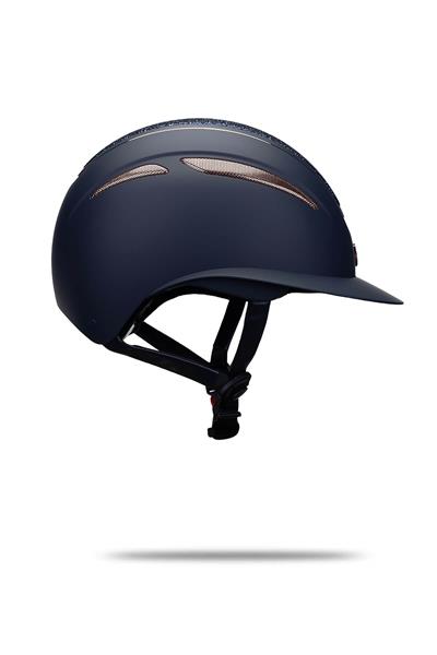 Tattini Unisex Binici Kaskı Lacivert/Rose Şapka