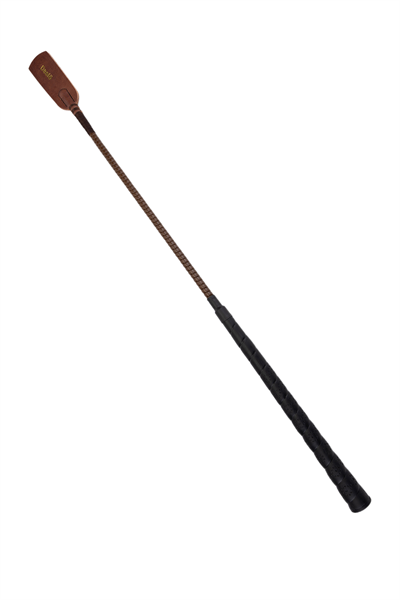 Tattini Unisex Hakiki Deri Kahverengi Binici Kırbacı Aksesuar