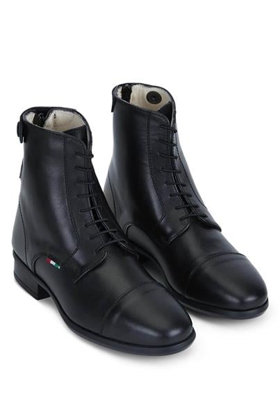 Tattini Unisex Hakiki Deri Siyah Binici Botu