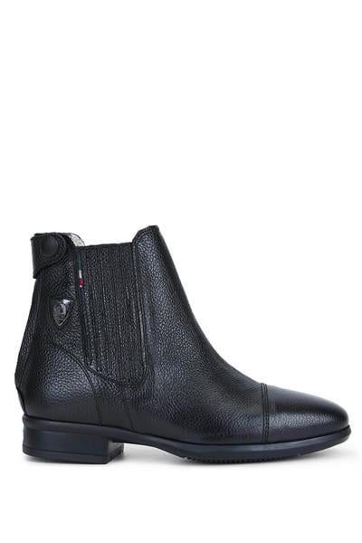 Tattini Unisex Hakiki Deri Siyah Binici Botu