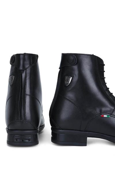 Tattini Unisex Hakiki Deri Siyah Binici Botu