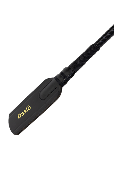 Tattini Unisex Hakiki Deri Siyah Binici Kırbacı Aksesuar