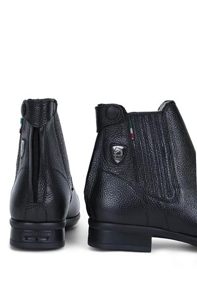 Tattini Unisex Hakiki Deri Siyah Binici Botu