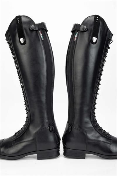 Tattini Unisex Hakiki Deri Siyah M/L Binici Cizmesi Çizme