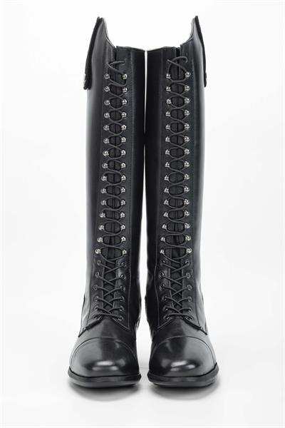 Tattini Unisex Hakiki Deri Siyah M/L Binici Cizmesi Çizme