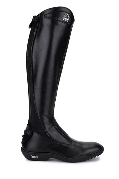 Tattini Unisex Hakiki Deri Siyah (Small) Binici Cizmesi Çizme
