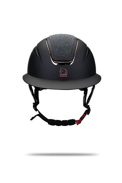 Tattini Unisex Siyah Binici Kaskı Şapka