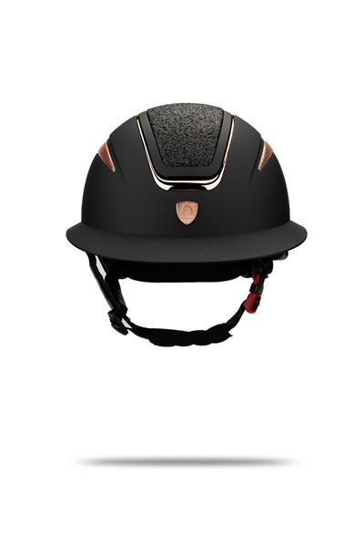 Tattini Unisex Siyah/Rose Binici Kaskı Şapka