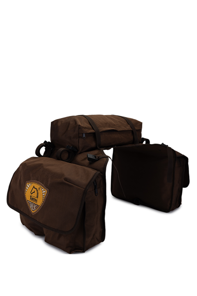 Tattini Unisex Tekstil Kahverengi At Eyeri Çantası