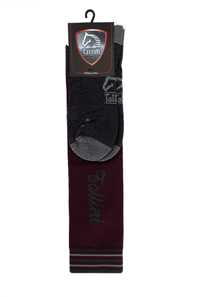 Tattini Unisex Tekstil Kahverengi Binici Çorap