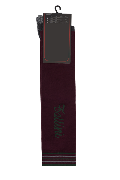 Tattini Unisex Tekstil Kahverengi Binici Çorap