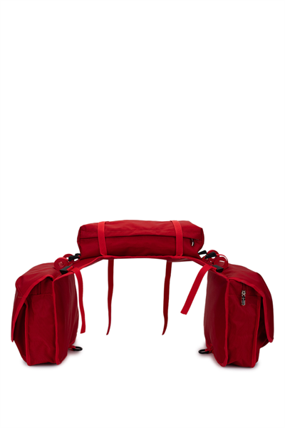 Tattini Unisex Tekstil Kırmızı At Eyeri Çantası