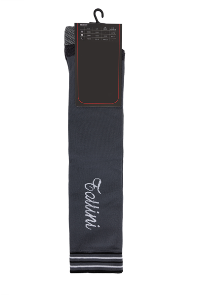 Tattini Unisex Tekstil Koyu Gri Binici Çorap