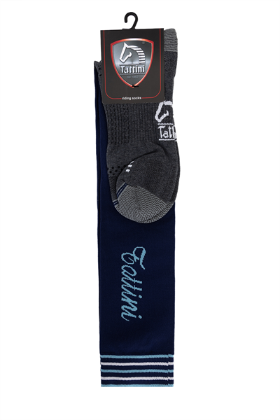 Tattini Unisex Tekstil Mavi Binici Çorap