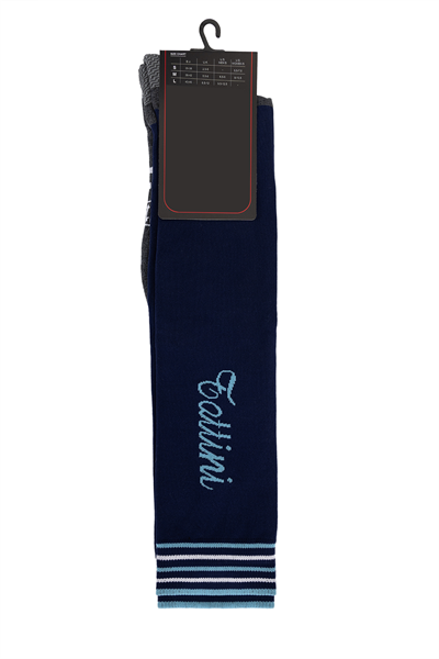 Tattini Unisex Tekstil Mavi Binici Çorap
