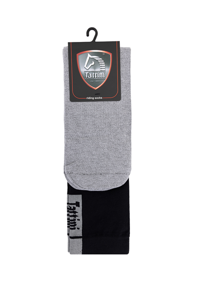 Tattini Unisex Tekstil Siyah Binici Çorap