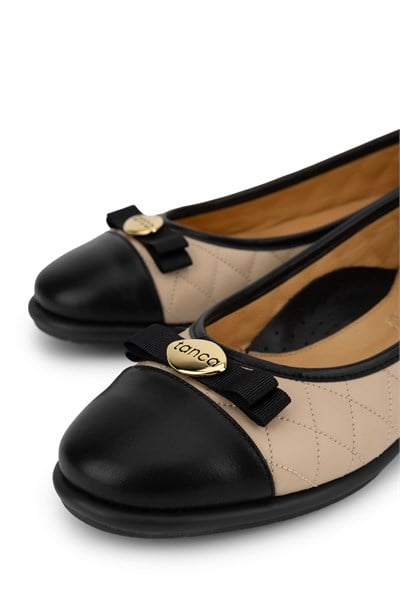 Tnc Luxury Kadın Hakiki Deri BLACK/NOCE Comfort Ayakkabı