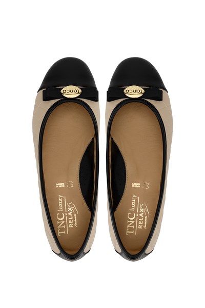 Tnc Luxury Kadın Hakiki Deri BLACK/NOCE Comfort Ayakkabı
