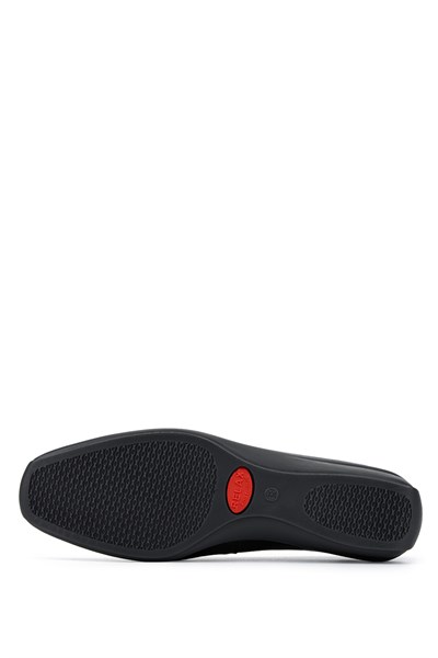 Tnc Luxury Kadın Hakiki Deri Siyah Comfort Ayakkabı