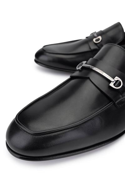 VALENTINO Erkek Hakiki Deri Siyah Klasik Ayakkabı