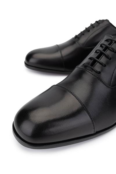 VALENTINO Erkek Hakiki Deri Siyah Klasik Ayakkabı