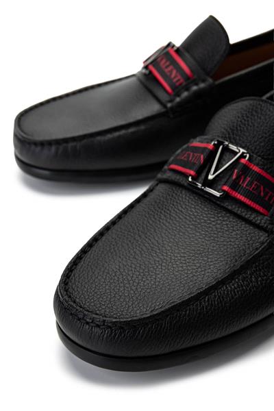 VALENTINO Erkek Hakiki Deri Siyah Loafer Ayakkabı