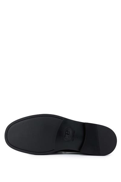 VALENTINO Erkek Hakiki Deri Siyah Loafer Ayakkabı
