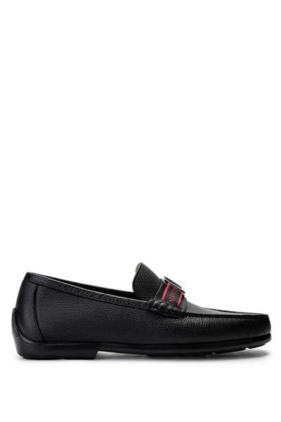 VALENTINO Erkek Hakiki Deri Siyah Loafer Ayakkabı