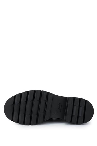 VALENTINO Erkek Hakiki Deri Siyah Loafer Ayakkabı