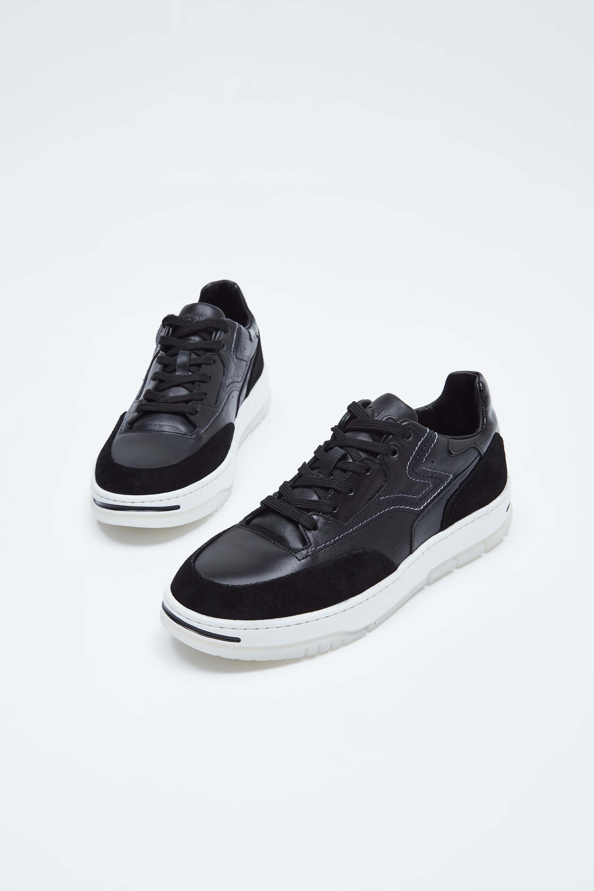 Tamer Tanca Erkek Hakiki Deri Siyah Sneakers & Spor Ayakkabı