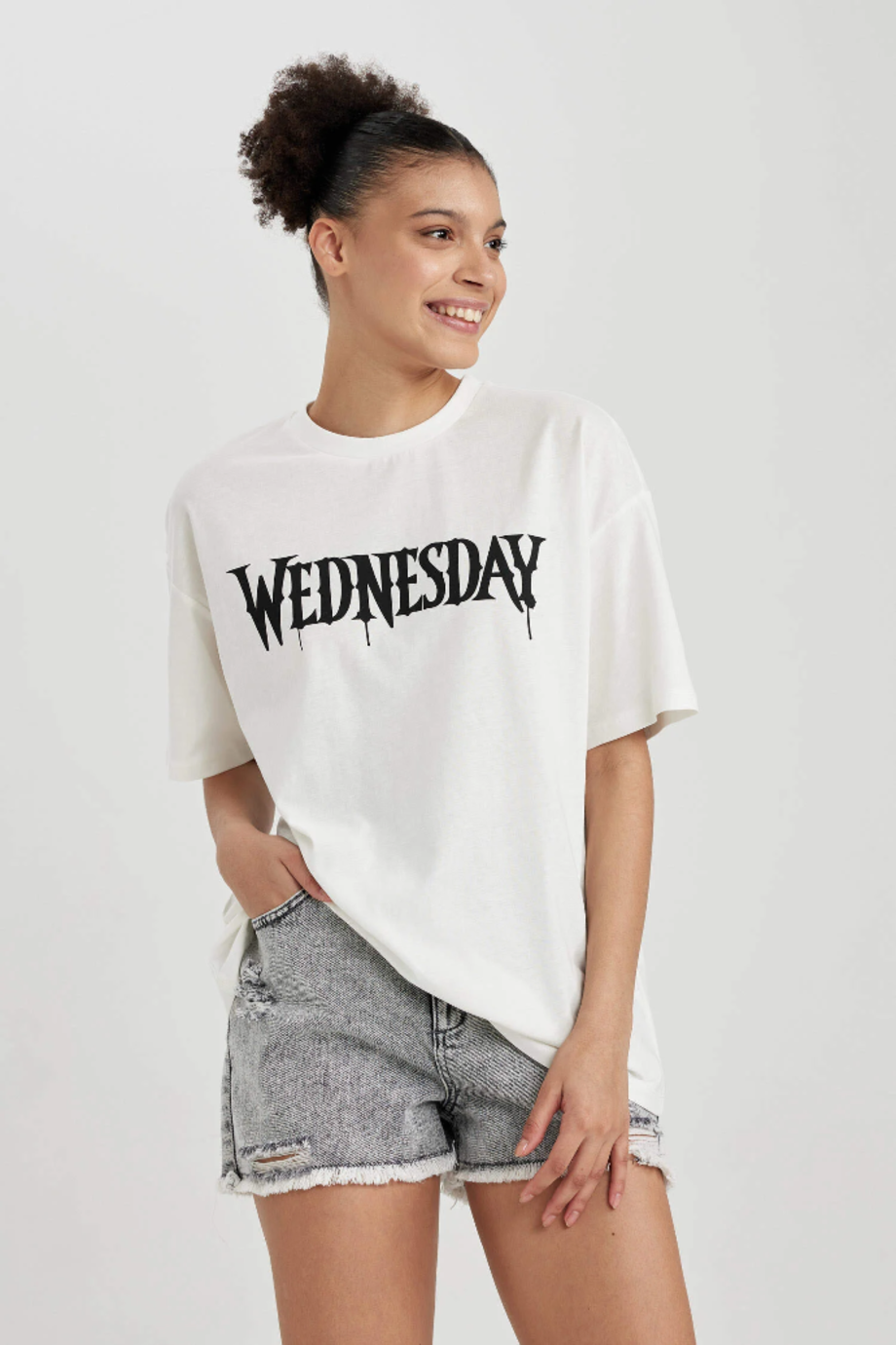 Coool Wednesday Oversize Fit Baskılı Kısa Kollu
