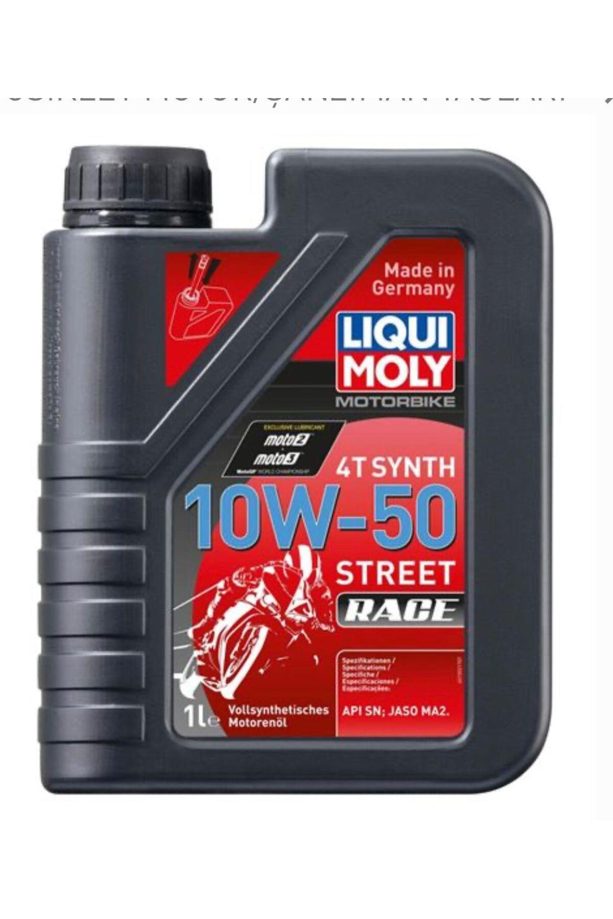 Motosiklet Motor Yağı 10w-50 4t %100 Sentetik Street Race 1l