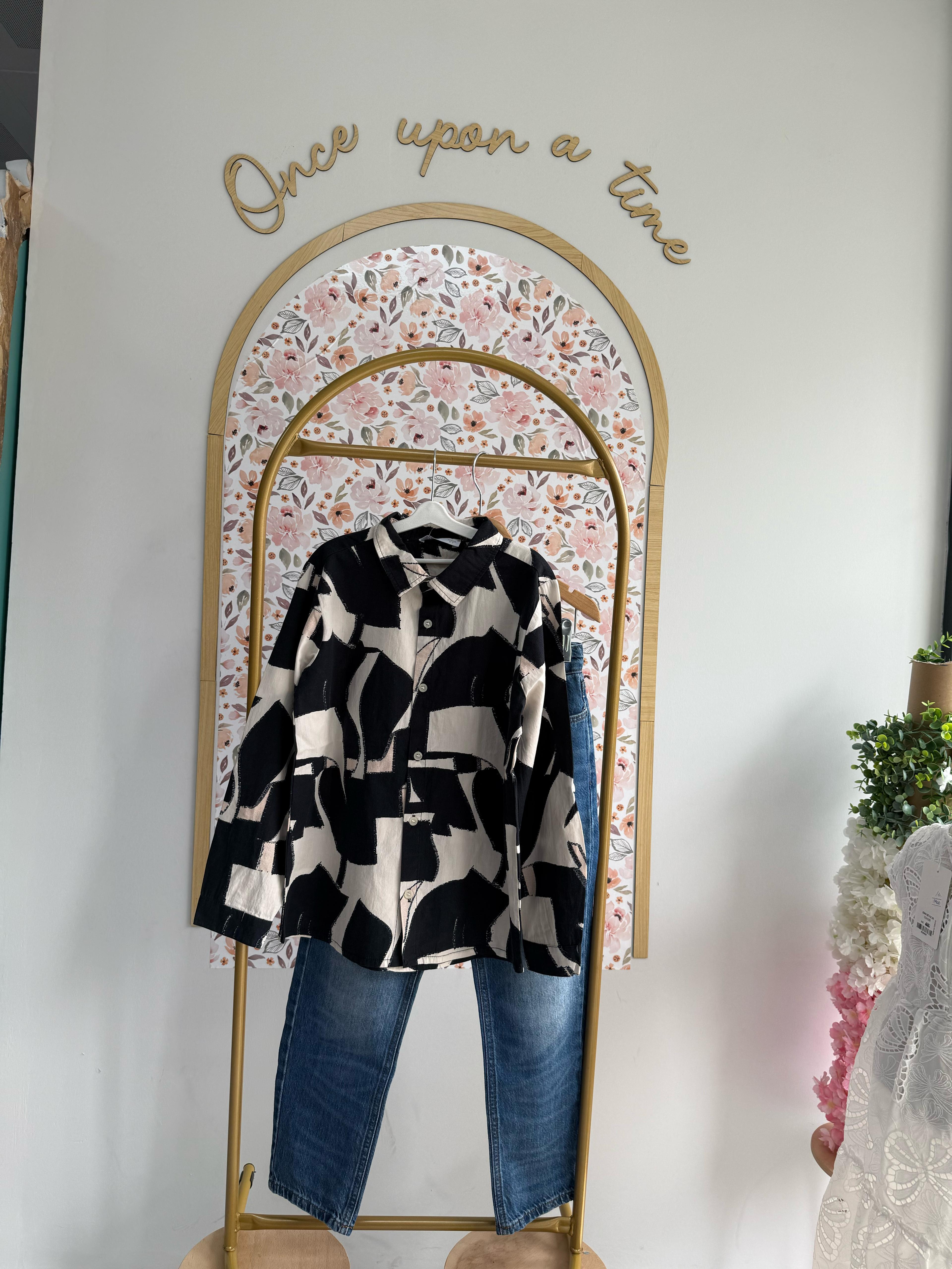 ERKEK ÇOCUK COMFORT SİYAH-TAŞ GÖMLEK