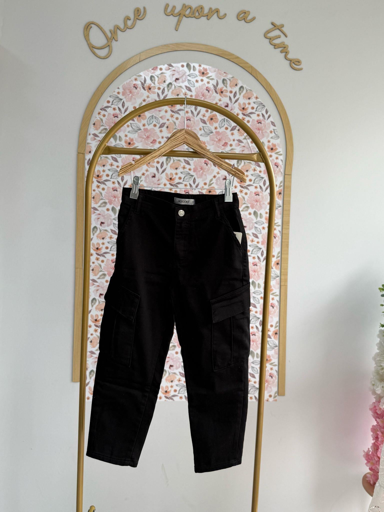 ERKEK ÇOCUK SİYAH GABARDİN PANTOLON