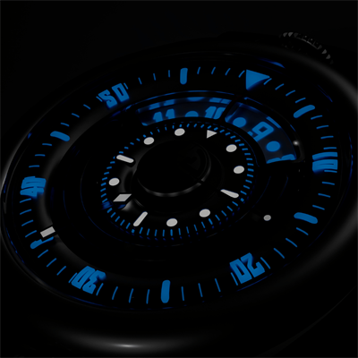 AQUALAB Silver Grey and Blue
