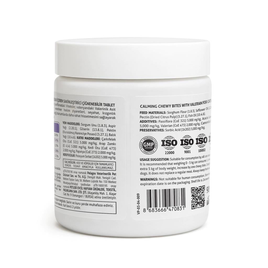 Vets Plus Calming Kedi ve Köpekler İçin Sakinleştirici Çiğnenebilir Tablet (60lı)
